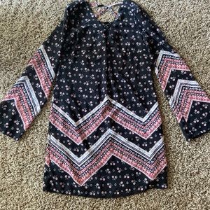 Bell sleeve babydoll dress